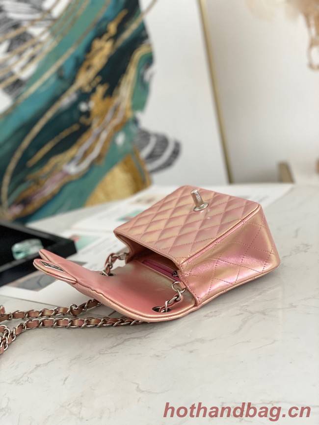 Chanel Flap Mirage Lambskin Shoulder Bag AS1115 pink