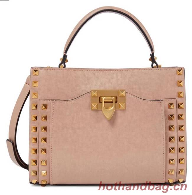 VALENTINO GARAVANI Rockstud Alcove Medium grain calf leather 2B0056 pink