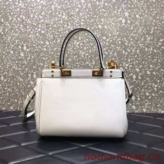 VALENTINO GARAVANI Rockstud Alcove Medium grain calf leather 2B0J41 white