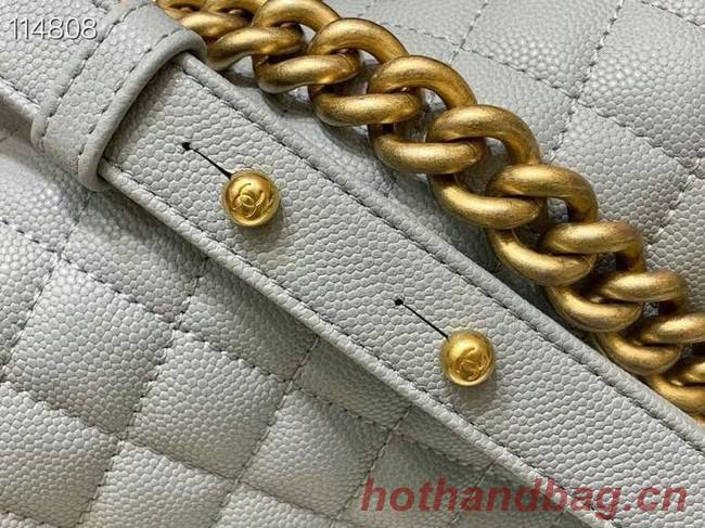 Boy chanel handbag A67086 light gray