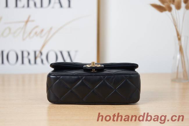 Chanel Flap Lambskin small Shoulder Bag AS3114 black