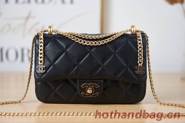 Chanel Flap Lambskin small Shoulder Bag AS3114 black