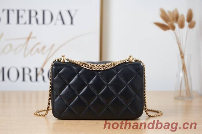 Chanel Flap Lambskin small Shoulder Bag AS3114 black