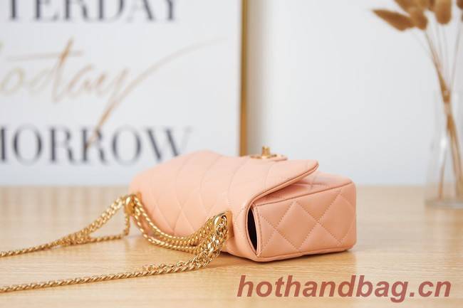 Chanel Flap Lambskin small Shoulder Bag AS3114 pink