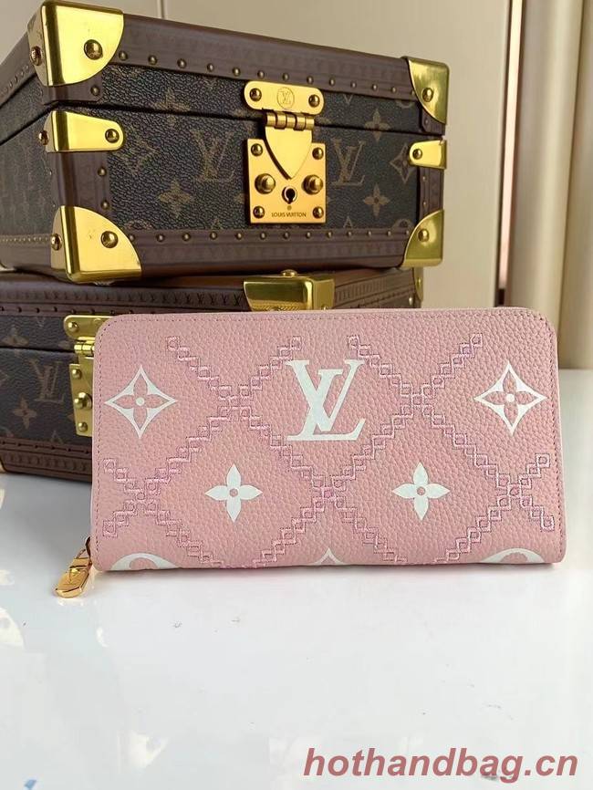 Louis Vuitton ZIPPY leather WALLET M81141 pink