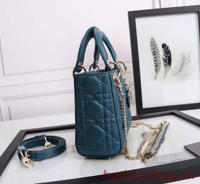 MINI LADY DIOR BAG Lambskin M0566OE blue