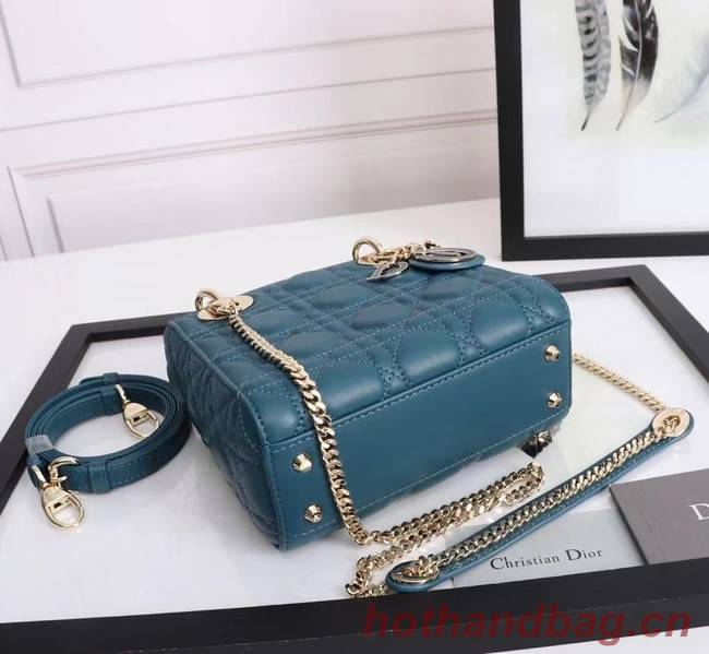 MINI LADY DIOR BAG Lambskin M0566OE blue