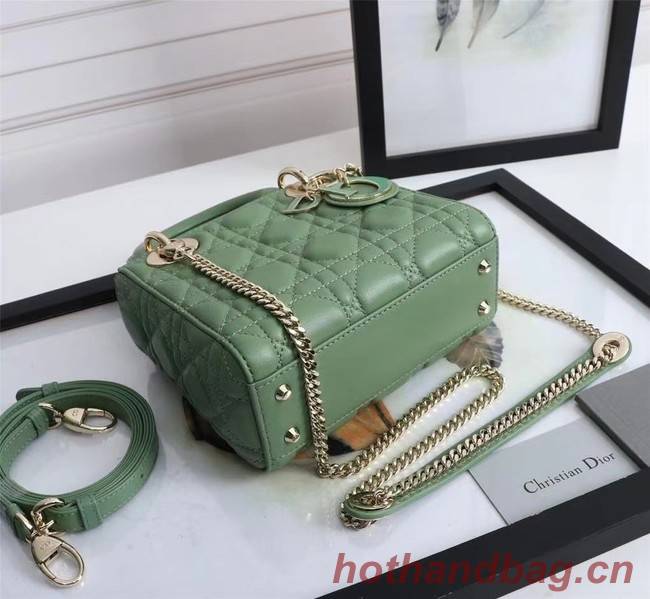 MINI LADY DIOR BAG Lambskin M0566OE green