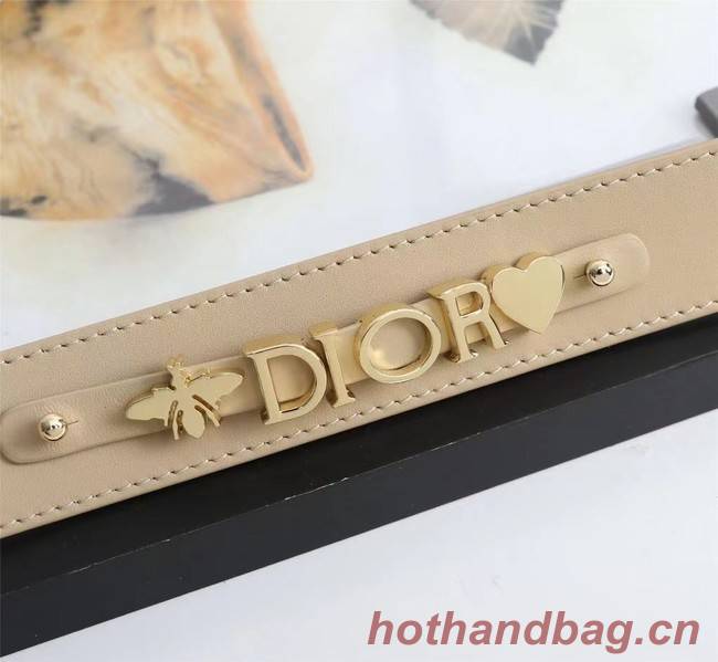 LADY DIOR MY ABCDIOR BAG Cannage Lambskin M0538O apricot