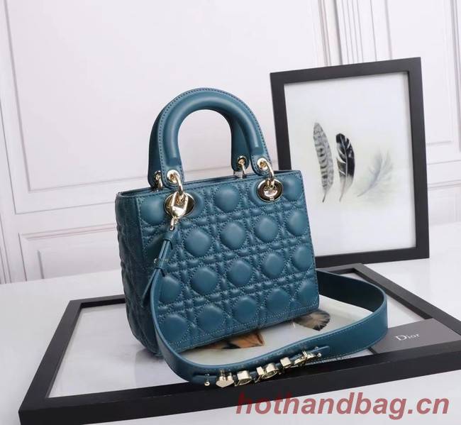 LADY DIOR MY ABCDIOR BAG Cannage Lambskin M0538O blue