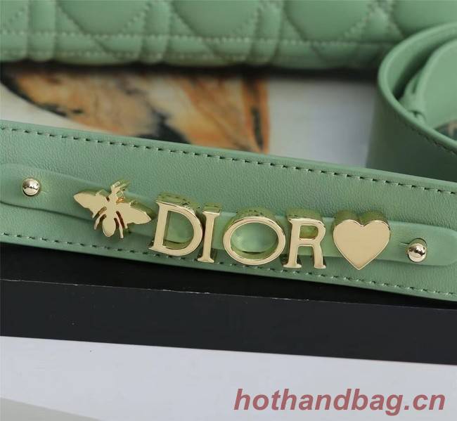 LADY DIOR MY ABCDIOR BAG Cannage Lambskin M0538O green