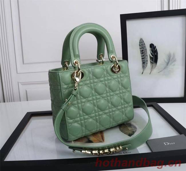 LADY DIOR MY ABCDIOR BAG Cannage Lambskin M0538O green