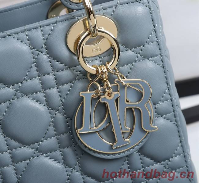 LADY DIOR MY ABCDIOR BAG Cannage Lambskin M0538O light blue