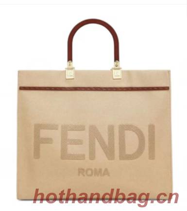 FENDI SUNSHINE Shopper Bag 8BH371 Light Gray