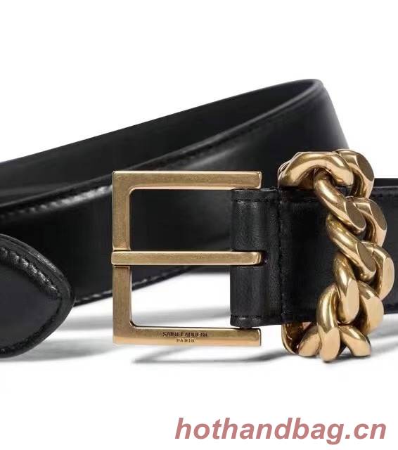 YSL Leather 30MM BELT 0234