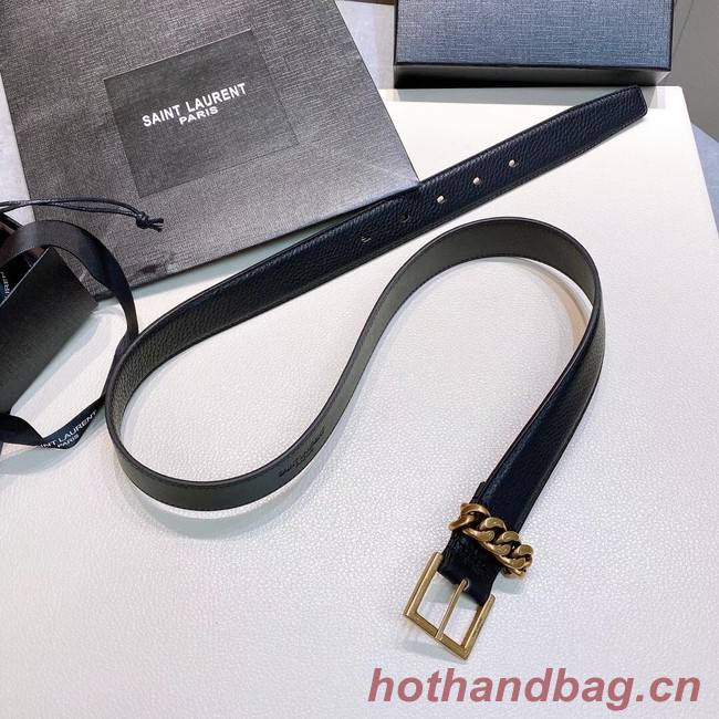 YSL Leather 30MM BELT 0234