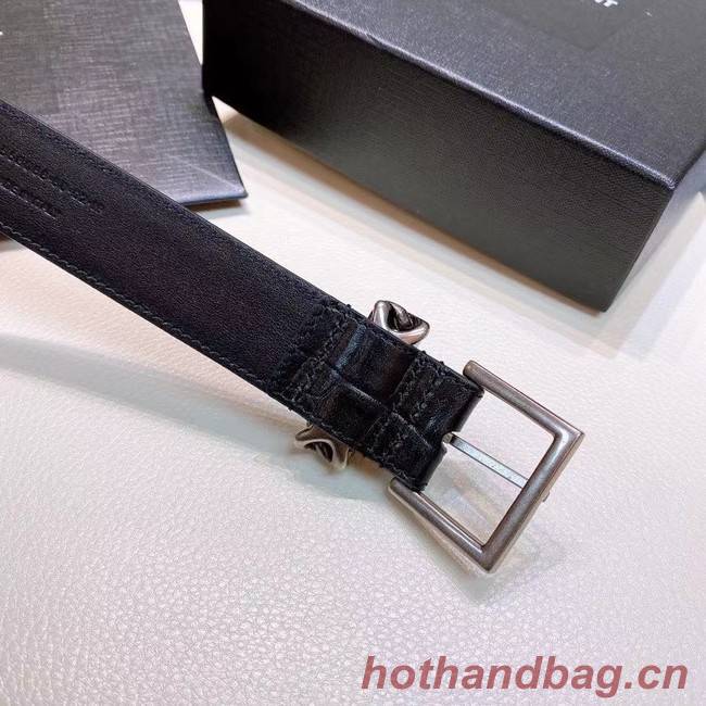 YSL Leather 30MM BELT 0236