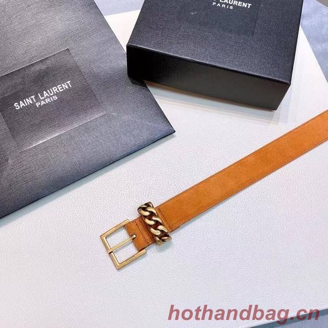 YSL Leather 30MM BELT 0237