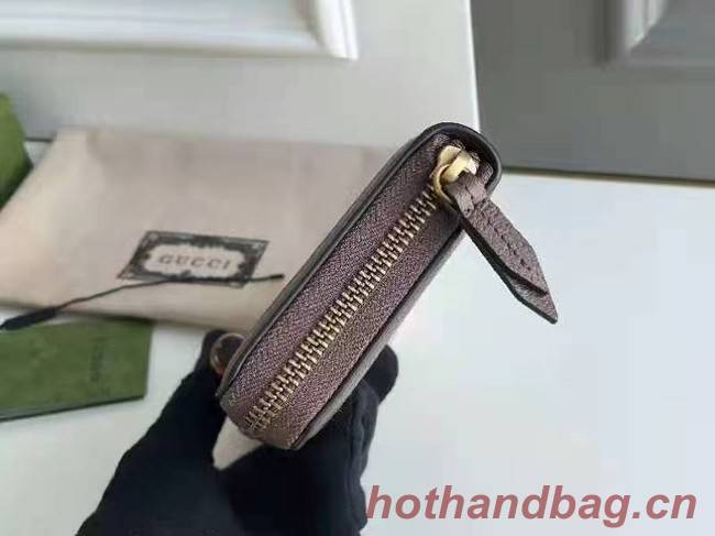 Gucci Diana jumbo GG zip around wallet 658634 BROWN