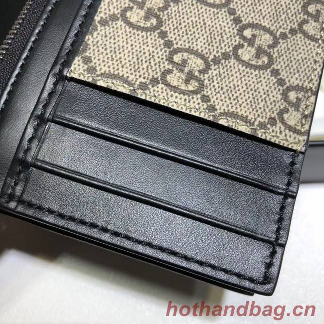 Gucci Neo Vintage GG Supreme card case 597555 Black