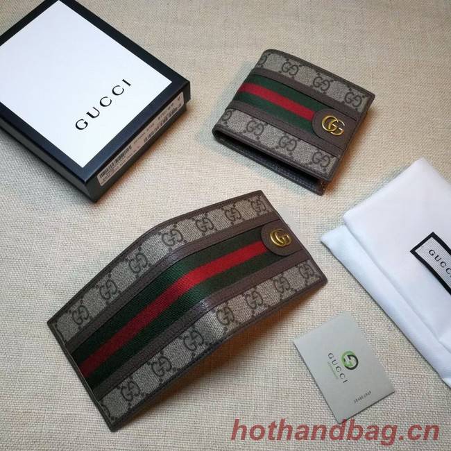 Gucci Ophidia GG wallet 597606 brown