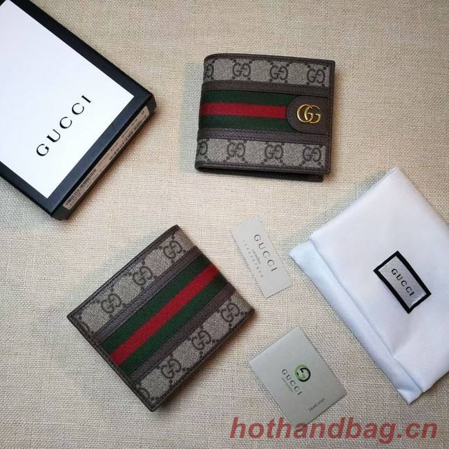 Gucci Ophidia GG wallet 597606 brown