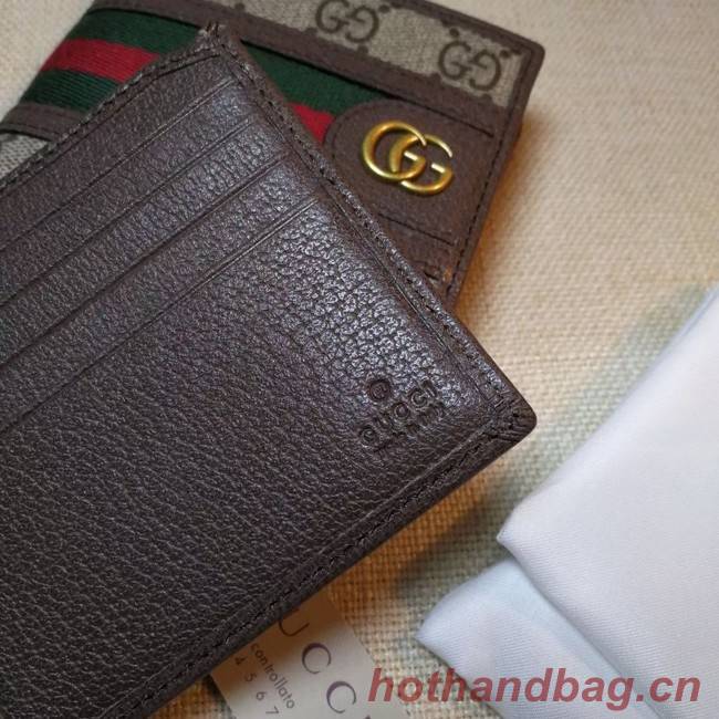 Gucci Ophidia GG wallet 597606 brown