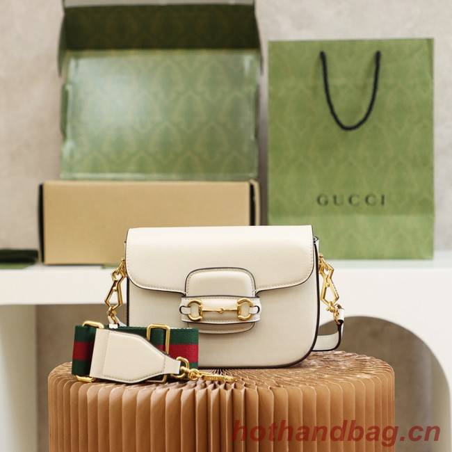 Gucci Horsebit 1955 mini bag 658574 White