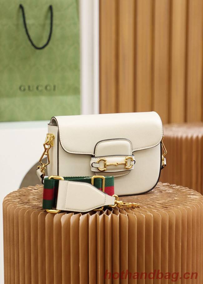 Gucci Horsebit 1955 mini bag 658574 White