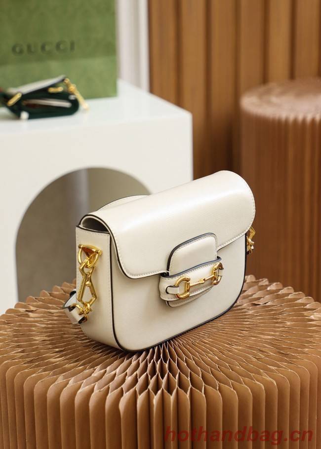 Gucci Horsebit 1955 mini bag 658574 White