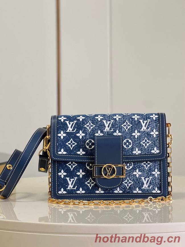 Louis Vuitton denim POCHETTE VOYAGE M59631 blue