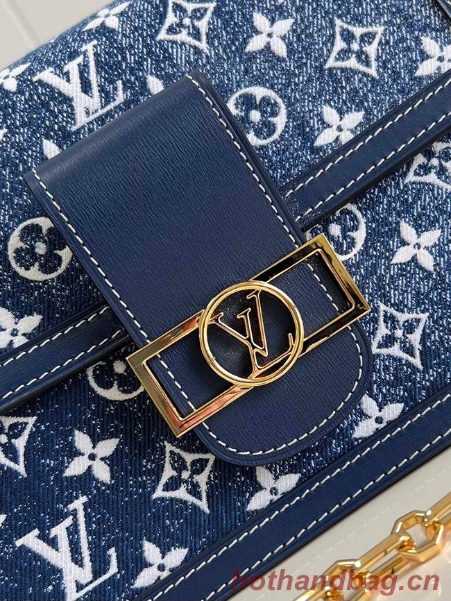 Louis Vuitton denim POCHETTE VOYAGE M59631 blue