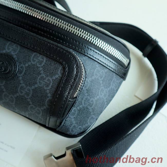 Gucci Belt bag with Interlocking G 682933 black