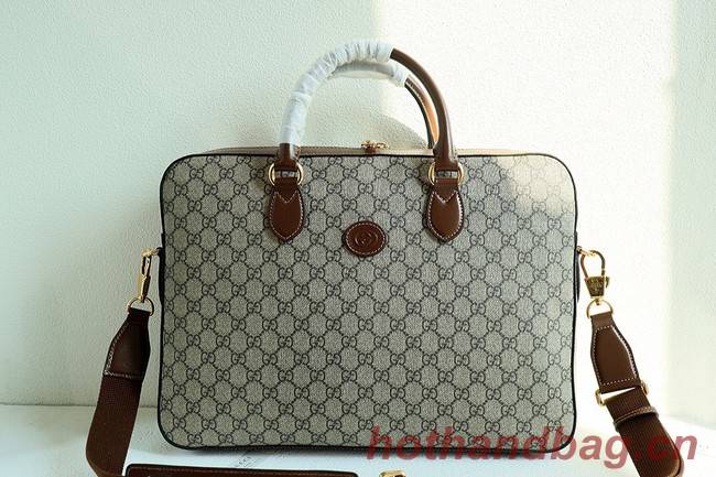 Gucci Business case with Interlocking G 674140 Brown