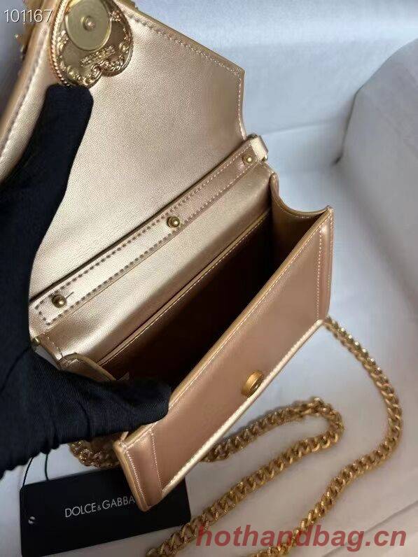 Dolce & Gabbana Origianl Leather Shoulder Bag 4011 gold