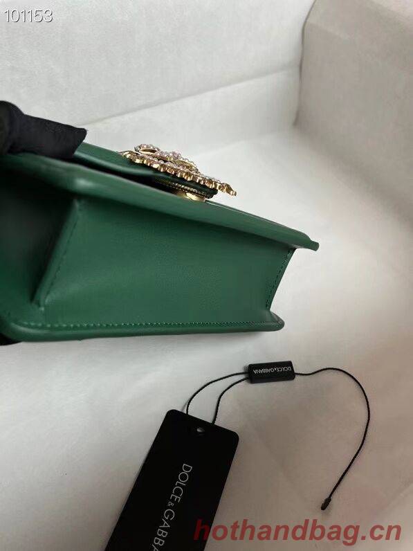 Dolce & Gabbana Origianl Leather Shoulder Bag 4011 green