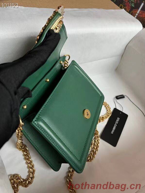 Dolce & Gabbana Origianl Leather Shoulder Bag 4011 green