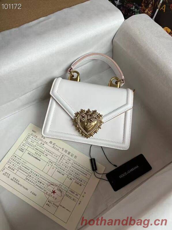 Dolce & Gabbana Origianl Leather Shoulder Bag 4011 white