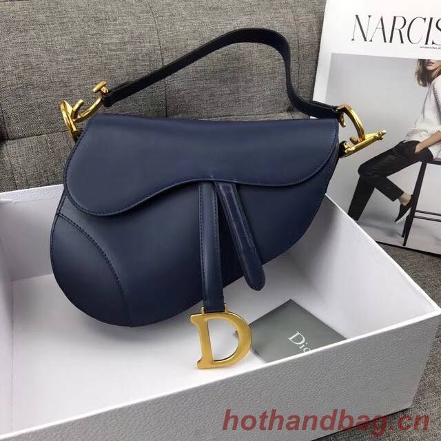 Dior MINI SADDLE BAG CALFSKIN M0447 dark blue