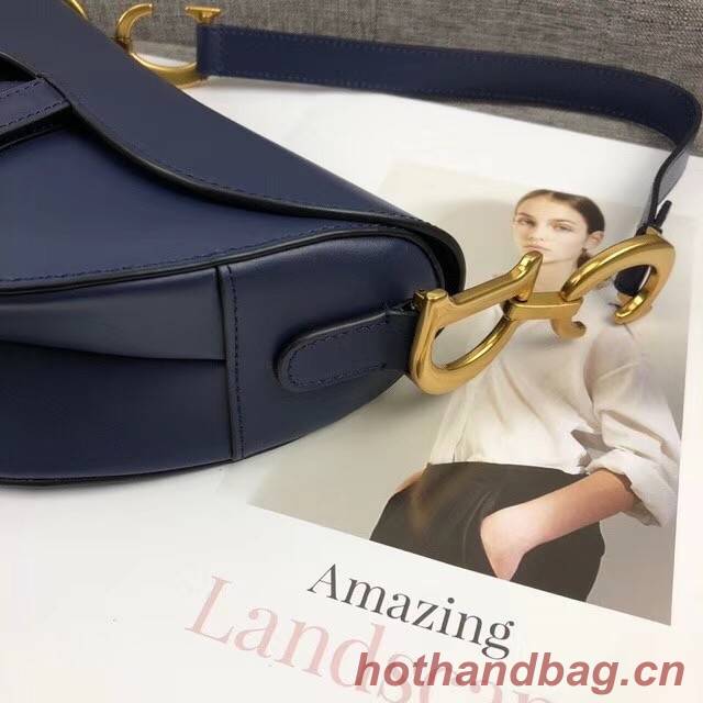 Dior MINI SADDLE BAG CALFSKIN M0447 dark blue