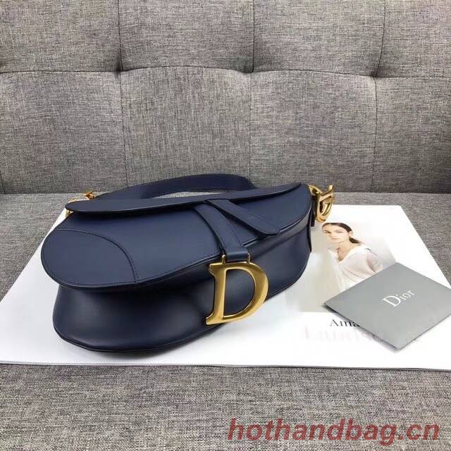 Dior MINI SADDLE BAG CALFSKIN M0447 dark blue