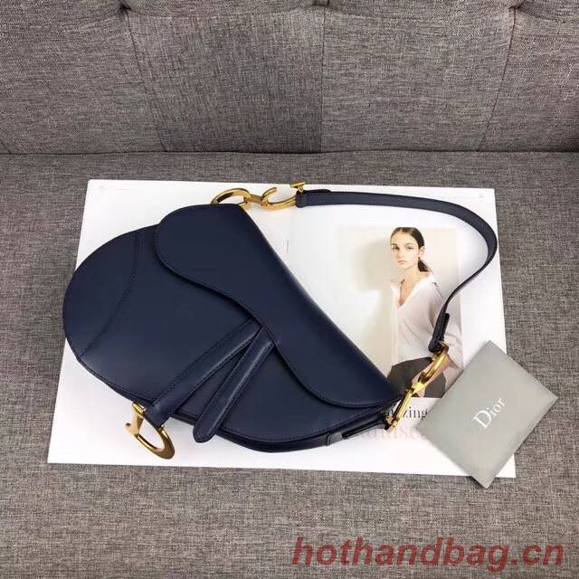 Dior MINI SADDLE BAG CALFSKIN M0447 dark blue