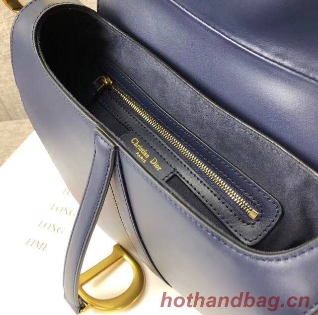 Dior MINI SADDLE BAG CALFSKIN M0447 dark blue