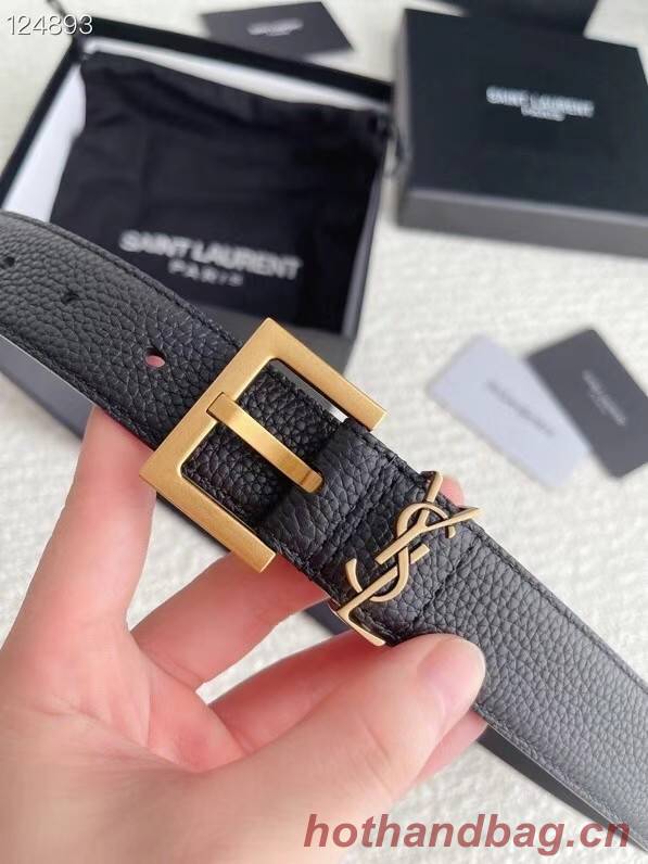 YSL calf leather 30MM BELT SL1459