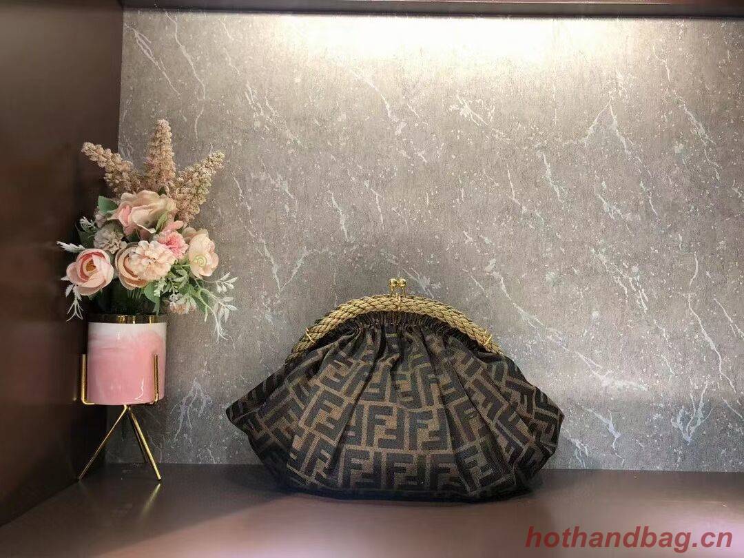 FENDI fabric bag F7641 brown