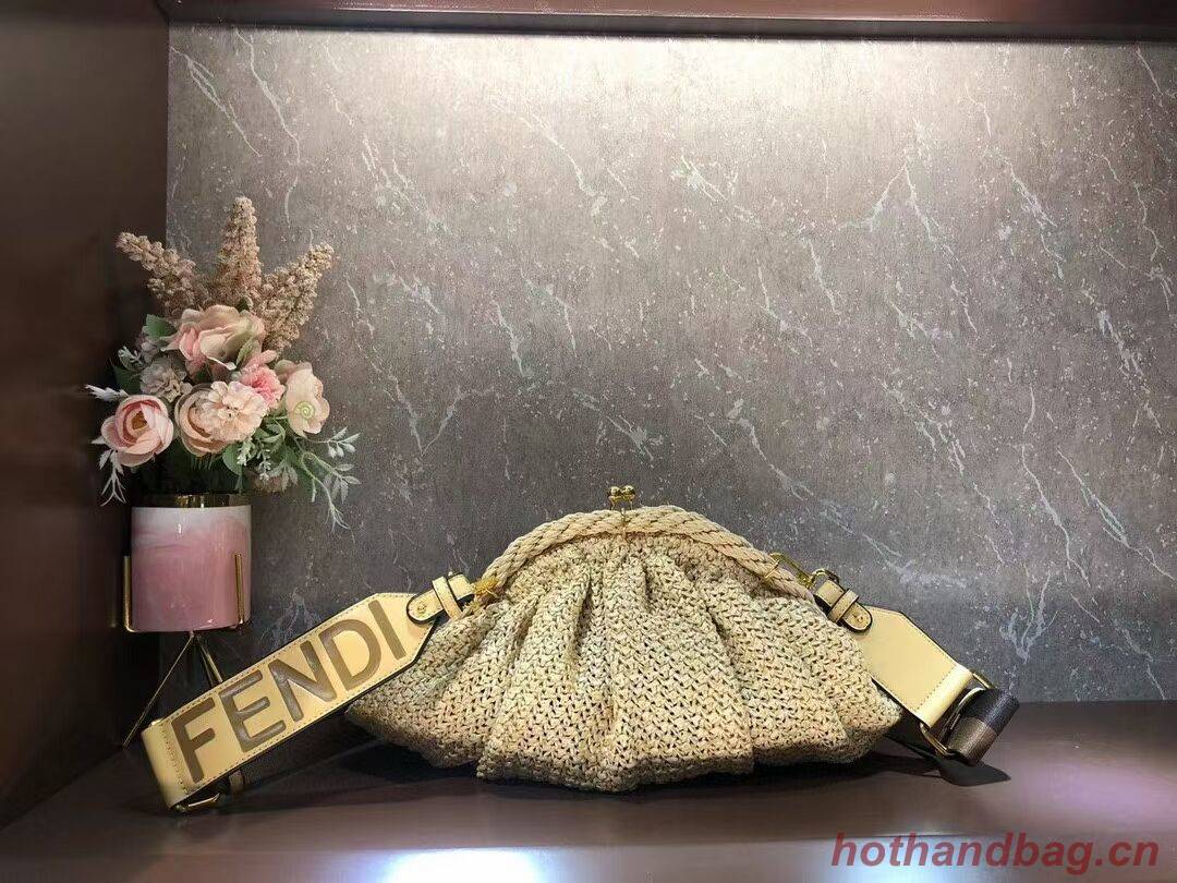 FENDI  raffia bag F7641 Beige