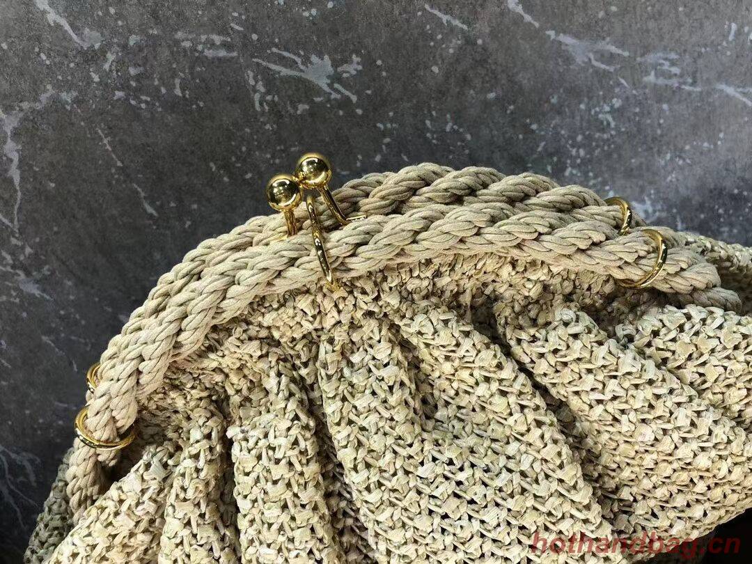 FENDI  raffia bag F7641 Beige