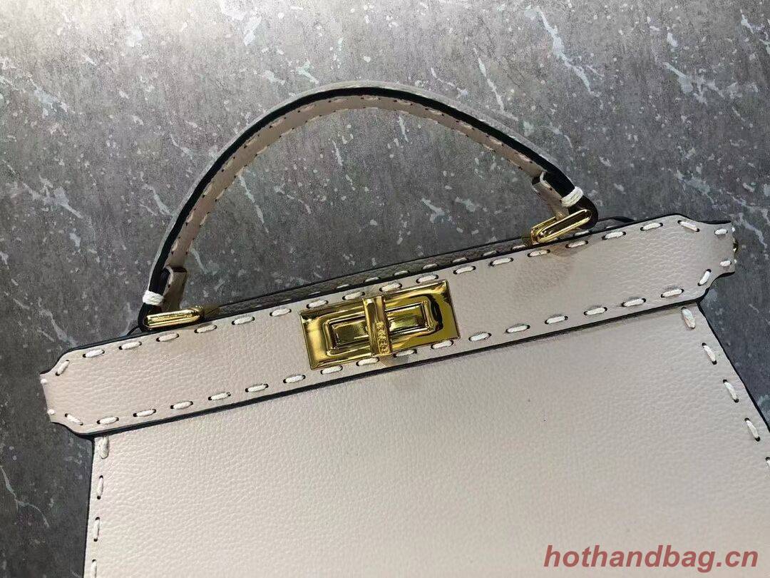 Fendi Peekaboo ISeeU MEDIUM leather bag F8637 Beige