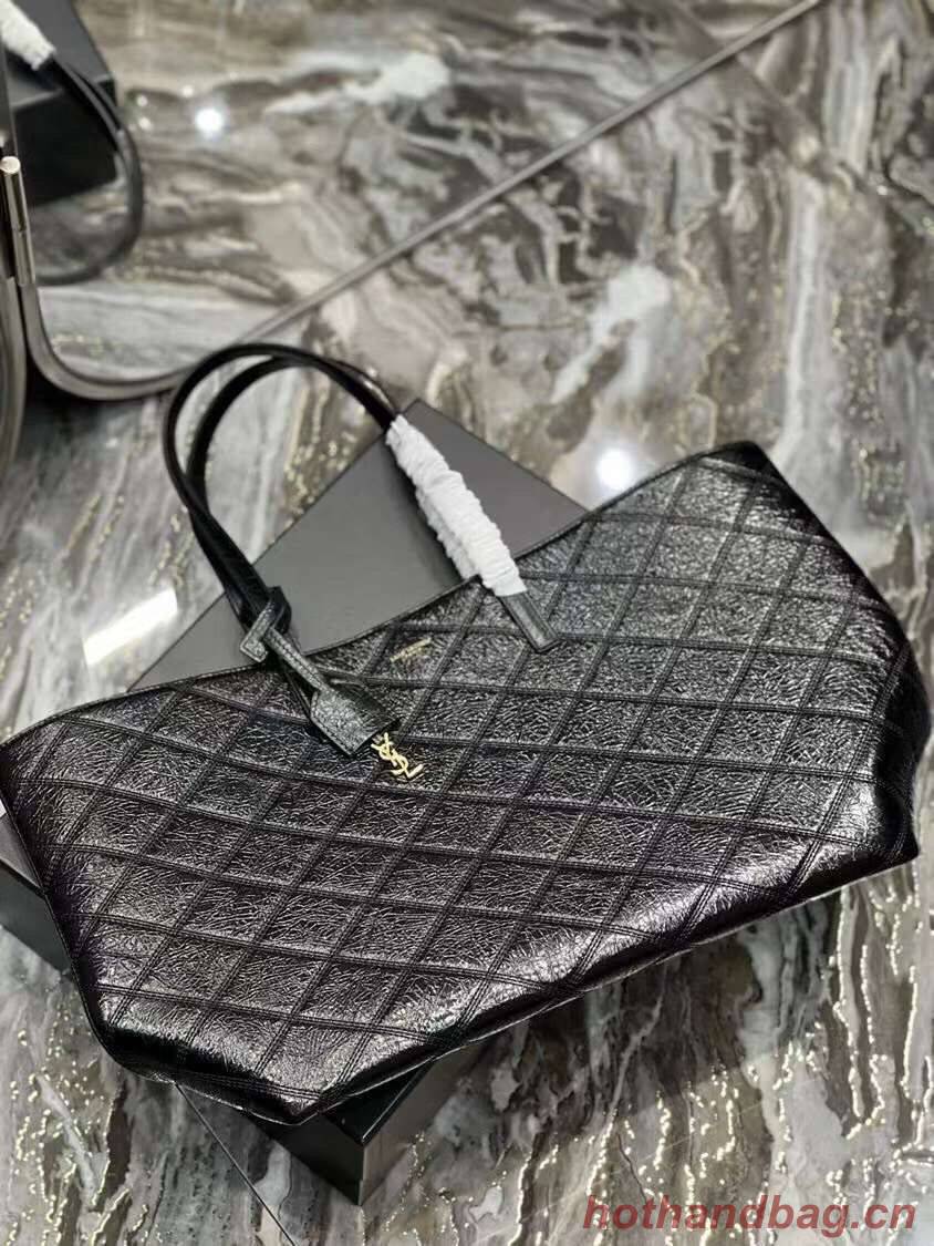 Yves Saint Laurent GABY SATCHEL IN QUILTED LAMBSKIN Y494195 black