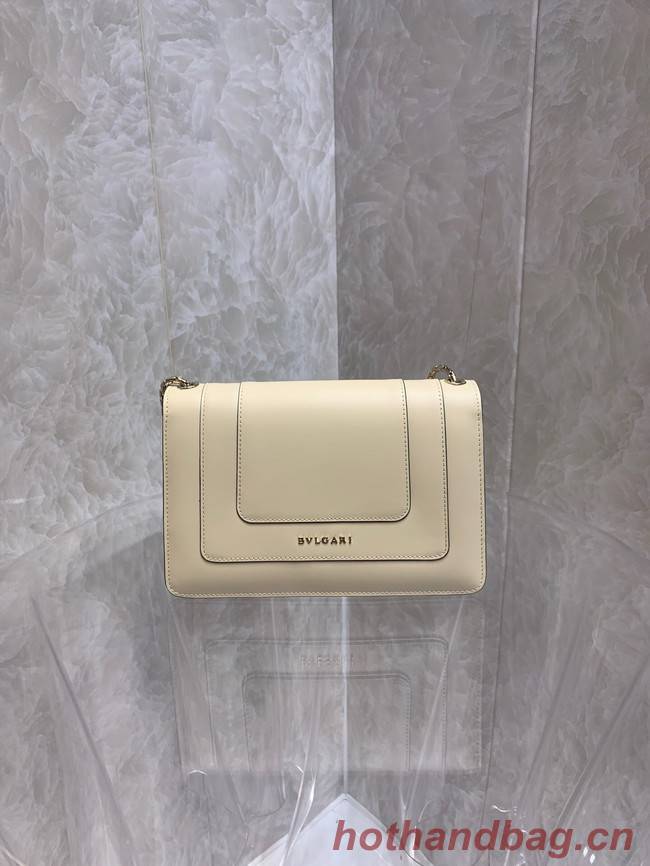 Bvlgari Serpenti Forever leather small crossbody bag 65106 cream